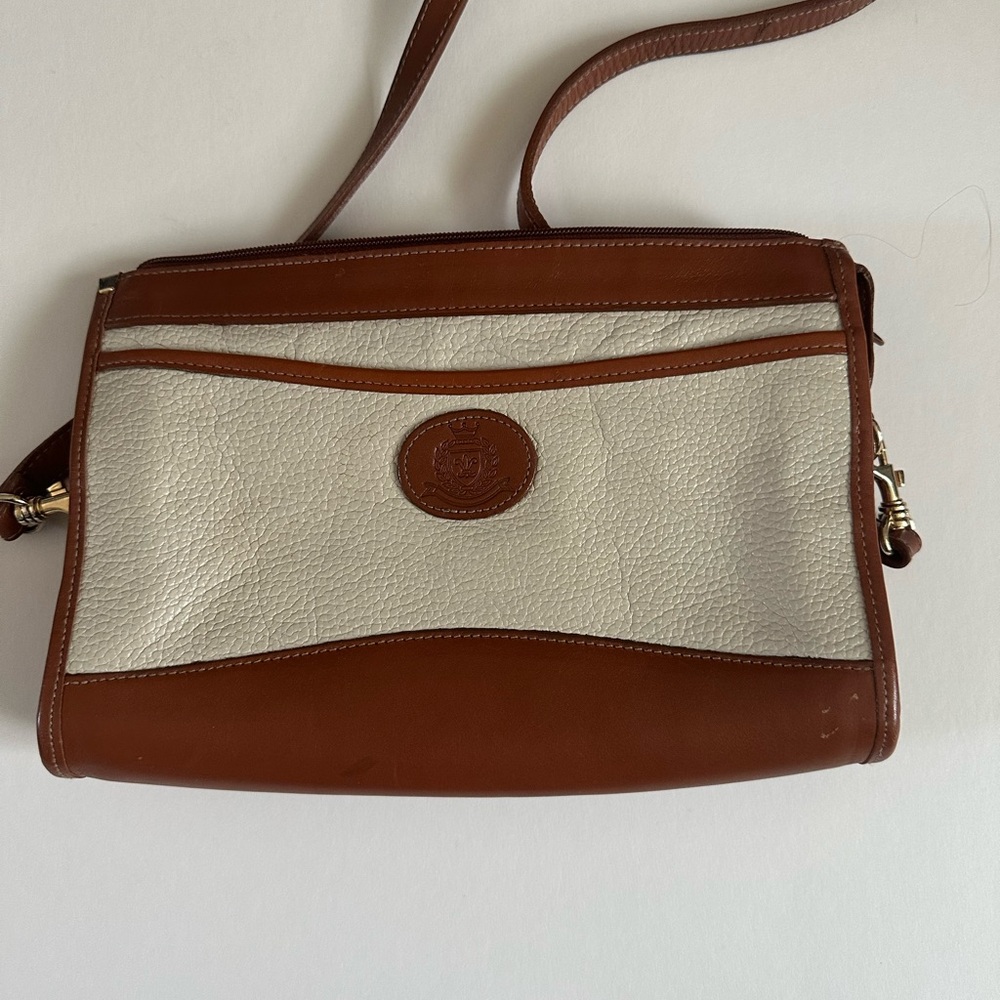 Partners Chic Brown and Cream Crossbody Bag